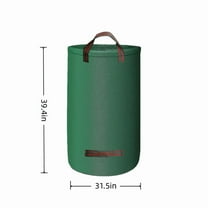 NWOKYZGH 1 Pack Reusable Yard Waste Bag, Large Lawn and Leaf Bags with Handles, Heavy Duty Garden Bags for Debris, Waste Collection
