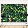 thumbnail image 4 of Green Leaf Floral Backdrop Spring Summer Nature Botanical Photography Background Green Foliage Floral Wall Banner Decorations Natural Theme Wedding Portrait Photo Booth Props, 4 of 5