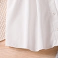 thumbnail image 5 of YDFCWXW Girls Long Sleeve Pants Set Casual V Neck Tunic Blouse Pants Fall Outfits Set (Grey, 11-12 Months), 5 of 8