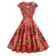 thumbnail image 1 of WILLBEST Vestidos Casuales para Mujer Verano Vestido de Fiesta Informal con Cuello En V y Manga Corta de Los Años 50 para Mujer Mediana​​, 1 of 3