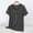 Dark Gray, variant on Pull-on Shirts for Women Short Sleeve French Chic Crew Neck Gray T-Shirts Patchwork Modal Pullover Striped Retro Tops Dark Gray,L