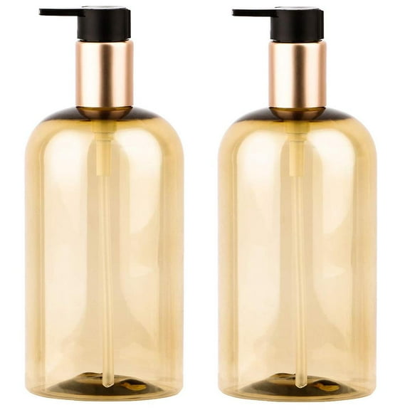 SIEYIO 2pcs 300ml 500ml Empty Pump Lotion Bottles Dispenser Refillable Containers for Shampoo and Conditioner