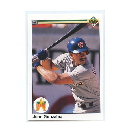 1990 Upper Deck #72 Juan Gonzalez Texas Rangers Rookie