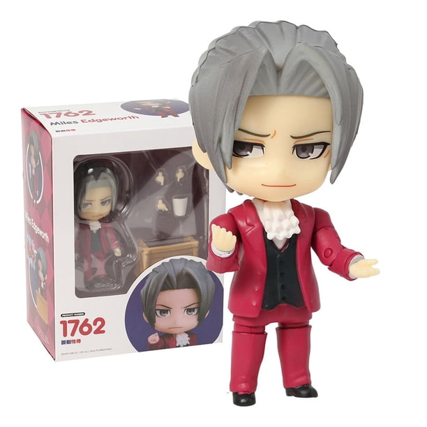 ZanAttorney 1761 1762 Phoenix Wright PVC figura de acción juguete de modelos coleccionables escritorio mantequilla Miles Edgeworth1762 cajas zhangyuxiang unisex