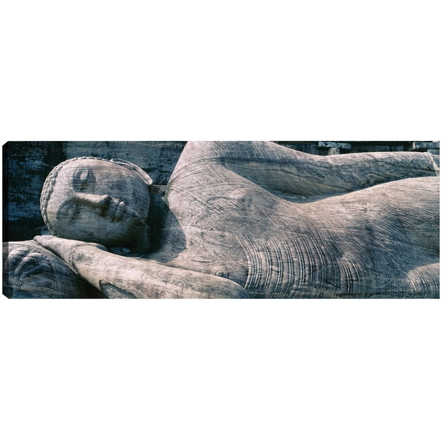 Cuadro Decorativo - Buda Polonnaruwa Jr Impresión en canvas, estrechado.