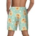 thumbnail image 2 of Lsque Mens Swim Trunks Cute Duck Pattern - Bathing Suit Compression Liner - Beach Swim Shorts Swimwear - (S-3XL) - Stretch Quick Dry -XX-Large, 2 of 9