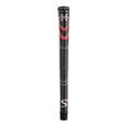 thumbnail image 1 of SuperStroke Cross Comfort Golf Club Grip, Black/Red (Midsize) | Soft & Tacky Polyurethane That Boosts Traction | X-Style Surface & Non-Slip | Swing Faster & Square The Clubface More Naturally (RSS195), 1 of 3