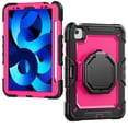 thumbnail image 2 of for iPad Air 5th/4th Generation 10.9 inch 2022/2020 Case, 360 Rotating Shockproof Cover with Stand, Handle, Shoulder Strap, Rose Panel, 2 of 7