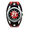 NASCAR Ricky Rudd Men's Water Resistant Sports Watch, Black and Red Dial