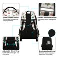 thumbnail image 4 of FORMRS Kids School Backpack Elementary Student Unisex Travel Bookbag with Reflective Stripes, Green Nordic Christmas, 4 of 7