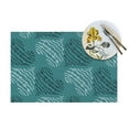 thumbnail image 4 of YFYANG Washable Heat-Resistant Placemats, 70% PVC/30% Polyester, Abstract Love Stripes Kitchen Table Mat, 12" x 18" 1 Piece, 4 of 6