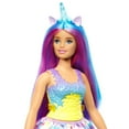 thumbnail image 5 of Barbie Dreamtopia Unicorn Doll, Curvy with Blue & Purple Hair, Skirt, Removable Unicorn Tail & Headband, 5 of 7