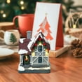 thumbnail image 5 of asddcavvf Christmas Village Tabletop With Warm LED Light Resin Ornament for Holiday Display Desktop Centerpiece Christmas Snowflake Ornament and Ornament, 5 of 5