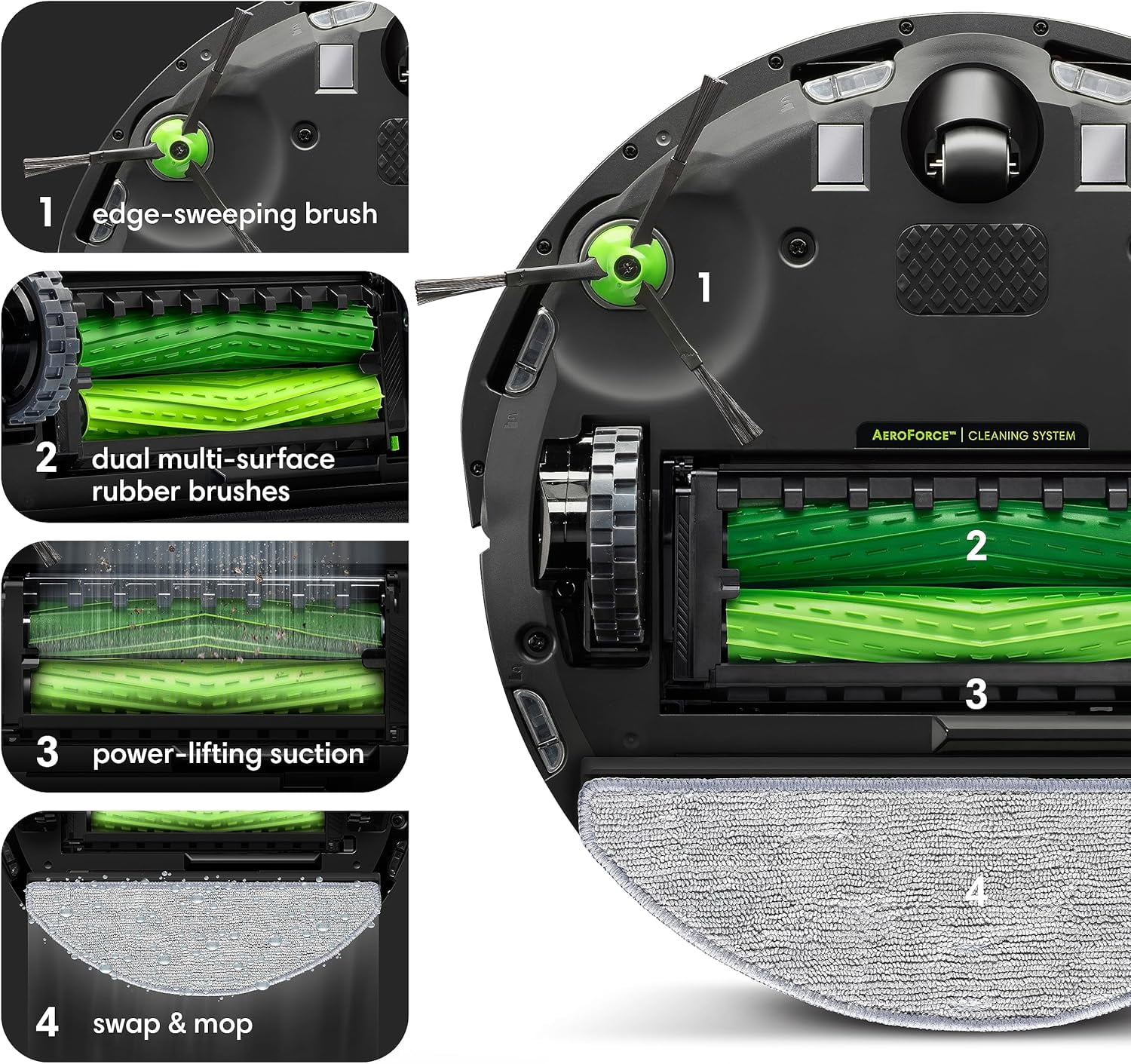 Restored IRobot, i557920. Robotic Floor Cleaners, Roomba Combo i5+