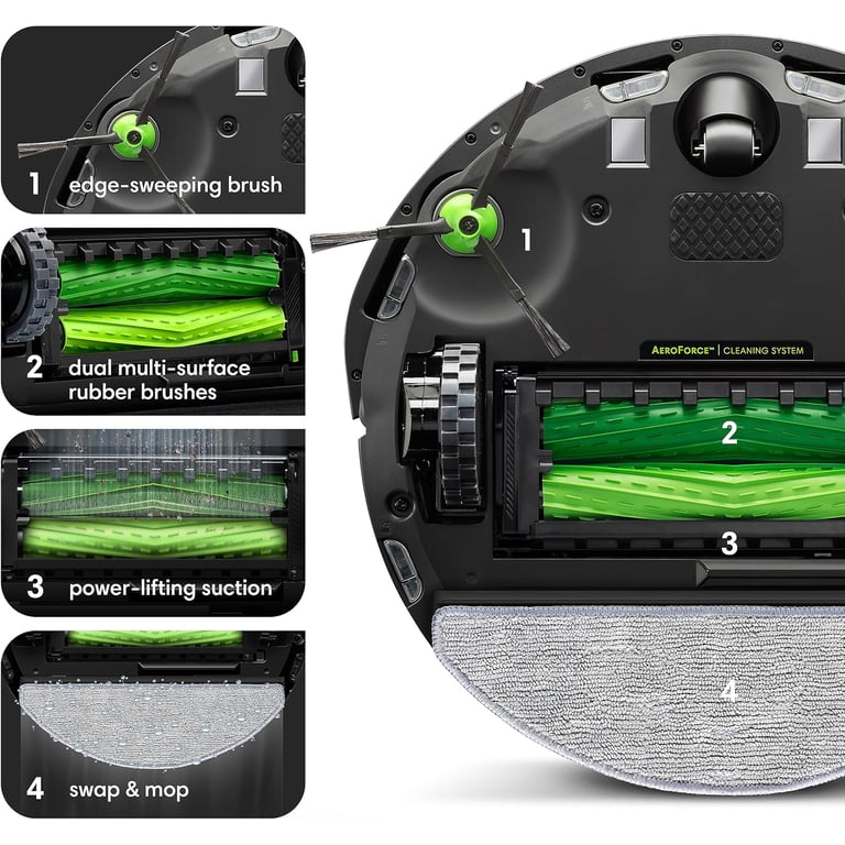 Restored IRobot, i557920. Robotic Floor Cleaners, Roomba Combo i5+