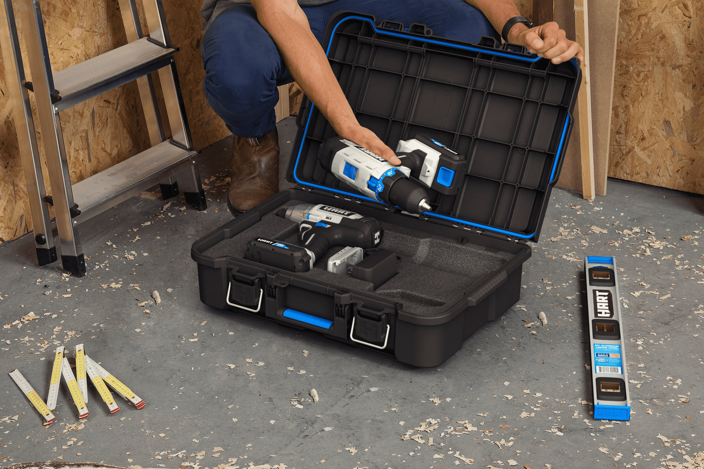 Buy HART Stack System Power Tool Case with Foam Insert, Tool Storage
