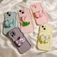 thumbnail image 2 of Funda de teléfono con soporte de flores y lazo 3D para Samsung Galaxy A53, A73, A33, A13, A23, A34, A54, 5G, A22, A24, A04, A12 Fivean unisex, 2 of 2