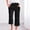 Black, variant on TRUBKH Cotton Linen Pants Gaucho Pant Boho Bottoms Paperbag Pant Palazzo Pants Pull On Pants Beach Pants for Women Palazzo Pants Plain Drawstring Trousers Flowy Gauze Comfort Resort Wear Beige L