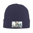 thumbnail image 2 of ZICANCN Koala Australia Knit Beanie Hat, Winter Cap Soft Warm Classic Hats for Men Women, Navy Blue, 2 of 8