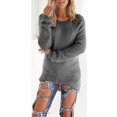 thumbnail image 1 of Chandail en Molleton Duveteux d'Hiver pour Femmes, Chandail Simple, Hauts, Blouse, 1 of 3