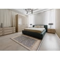 thumbnail image 5 of Ahgly Company Machine Washable Indoor Square Industrial Modern Sandstone Brown Area Rugs, 3' Square, 5 of 7