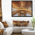 thumbnail image 3 of Design Art Belle Vue De Paris Tour Eiffel  Sur Toile Encadrée, 3 of 5