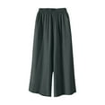 thumbnail image 4 of Simua Women's Summer Loose Wide Leg Culottes - Elastic Waist with Pockets, Breathable for Vacation & Casual Days (S-XXL), 4 of 8