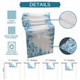 thumbnail image 6 of Teal Blue Wisteria Table Runner 70 Inches, Sprinng Summer Pastoral Botanical Bed Runner Dresser Scarves Tabletop for Indoor Outdoor Parties/Ceremony/Banquet, 13" x 70", 6 of 9