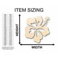 thumbnail image 2 of Unfinished Wood Hibiscus Flower Silhouette - Craft- up to 46" DIY 20" / 1/8", 2 of 3