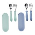 thumbnail image 4 of Homoyoyo 2Sets Kids Fork Set Stainless Steel Spoons and Forks for Toddler 5.50X1.97X1.18in, 4 of 8