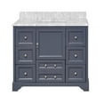 thumbnail image 6 of Madison 42" Bathroom Vanity with Marine Gray Cabinet and Carrara Marble Top, 6 of 6