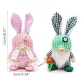 thumbnail image 3 of Desktop Decor 2PCS Easter Gnomes Decorations Plush Easter Bunny Handmade Swedish Doll Cute, 3 of 4
