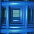 thumbnail image 1 of Ahgly Company Indoor Square Patterned Blueberry Blue Area Rugs, 8' Square, 1 of 6