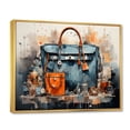 thumbnail image 2 of Designart "Black Handbag in Minimalism" Fashion Floater Framed Canvas Print, 2 of 7