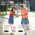 thumbnail image 2 of A50 Clip on Earbuds, Bluetooth 6.0 Wireless Open Ear Headphones w/5.3g Weightless Comfort,48H Playtime,3D Soundstage,Clear Call Mics,IPX5,Multipoint Connection,Fit for Workout Rose Glod, 2 of 4