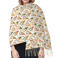 thumbnail image 5 of Shawl Wraps for Women - Autumn Gnomes Holding Mushroom Oversized Fall Winter Fashion Blanket Scarf for Women, 5 of 6