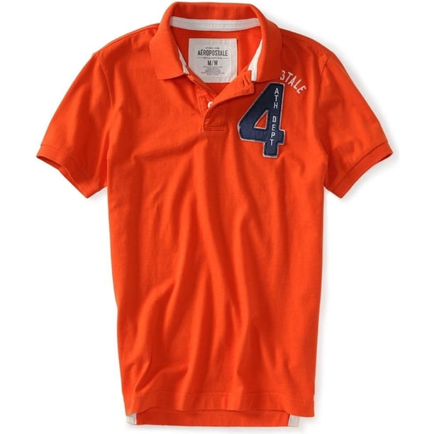 Polo de Rugby Aeropostale hombre naranja XS