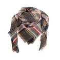 thumbnail image 6 of beishanbush Scarf Women Fall Winter Scarf Classic Tassel Plaid Scarf Warm Soft Large Blanket Wrap Shawl Scarves Wine, 6 of 9