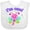 AA-White, variant on Inktastic I'm One- Dragonfly First Birthday Girls Baby Bib