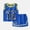 Blue#F, variant on JCCXIN Boys Summer Outfit Sets For Active Play Comfortable Loose Fit T Shirt And Shorts O-Neck Sports And Casual Wear Stylish Clothes Sets