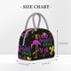 thumbnail image 2 of Fotbe Mardi Gras with Flamingo Bolsa de Almuerzo con Estampado, Lonchera Aislada, Contenedor de Comida Reutilizable Tipo Cooler a Prueba de Fugas, 2 of 6
