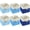 Blue, variant on 6 Pcs 11 x 11 Inch Cube Storage Bins Fabric Storage Organizer Bins Foldable Cube Baskets with Sturdy Carry Handles Wicker Baskets for Home aron Color