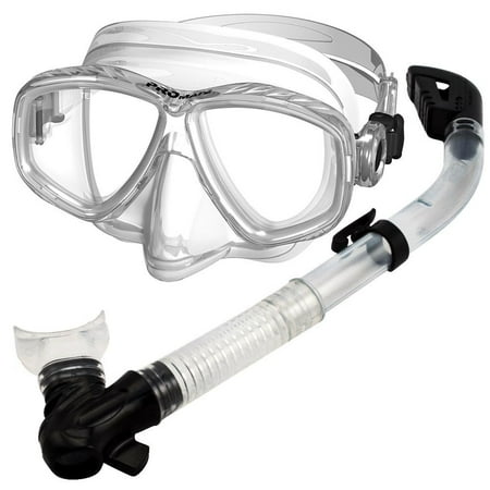 Mask Clear Scuba Dive - Snorkel Mask Set for Scuba Diving Snorkeling, Clear