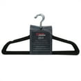 thumbnail image 3 of Home Basics Velvet Hangers, (Pack of 25), Black, 3 of 5