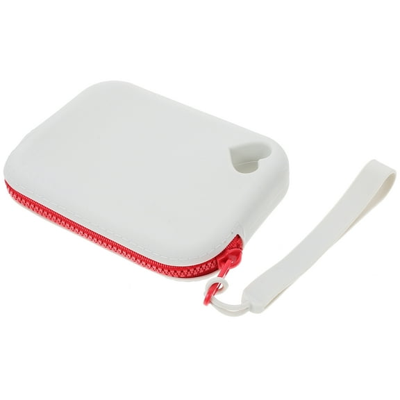 Zehuanyu Portable Silicone Coin Purse Outdoor Storage Bag Minimalist Change Purse Zippered Small Wallet for Women Men Size L Grey