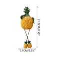 thumbnail image 3 of ZhangC Fruit Resin Shelf Sitter Figurines with Flexible Dangling Legs, Whimsical Hanging Edge Statues, Cute Fruit Character Desktop Ornaments for Bookshelf Windowsill Tabletop Indoor Home, 3 of 8