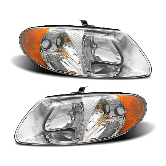 ADCARLIGHTS 2001-2007 Dodge Caravan Headlight Assembly for 01-07 Dodge Caravan /01-03 Chrysler Voyager /01-04 Chrysler Town and Country /05-07 Town & Country (Fits Base Model ONLY)