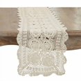 thumbnail image 2 of Saro Lifestyle 869.W1636B 16 x 36 in. Rectangle Handmade Crochet Cotton Lace Table Linens - White, 2 of 4