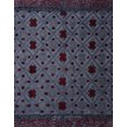 thumbnail image 1 of Ahgly Company Machine Washable Indoor Rectangle Abstract Grape Purple Area Rugs, 5' x 7', 1 of 7