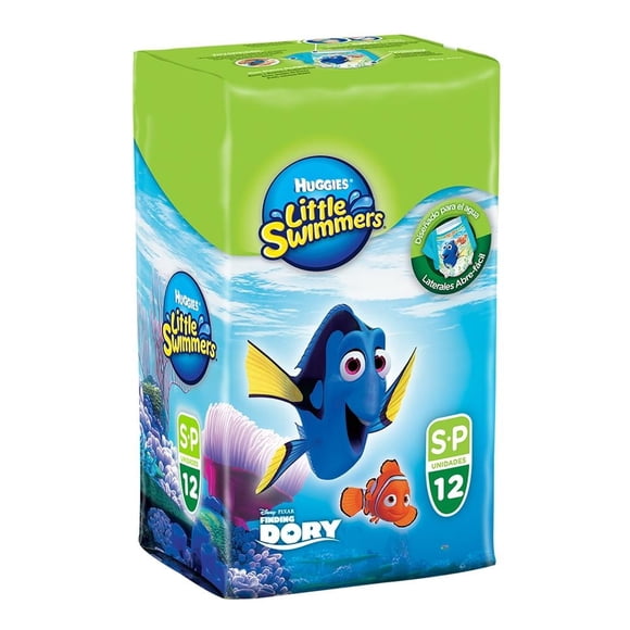 Pañales Huggies Little Swimmers talla 3 chica 12 pzas